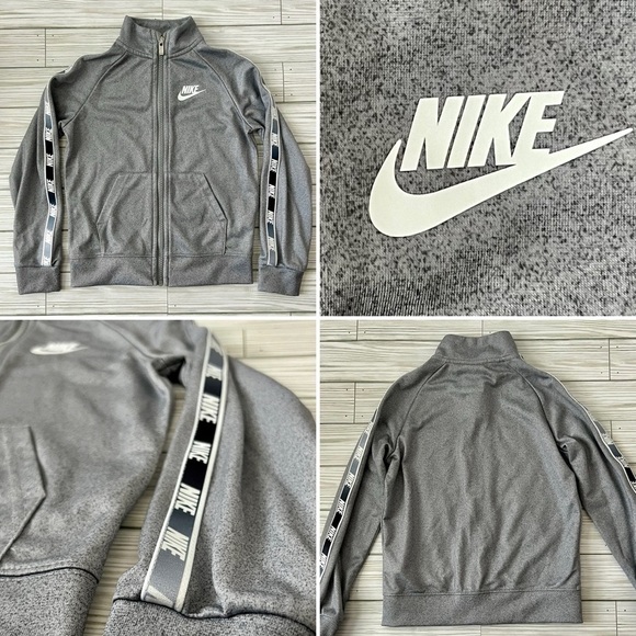 Nike Other - NIKE Boy Toddler 3/4 Gray Lightweight Track Jacket, Nike Logo Taping On Arms
